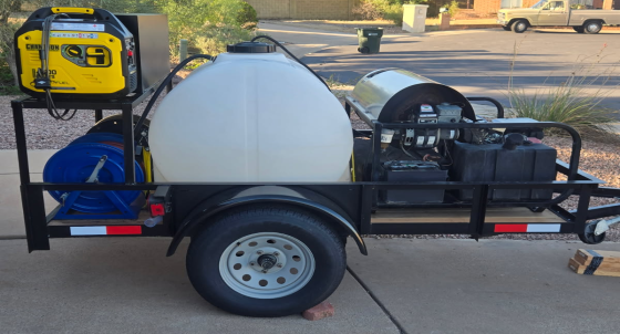 Pressure washing equipment